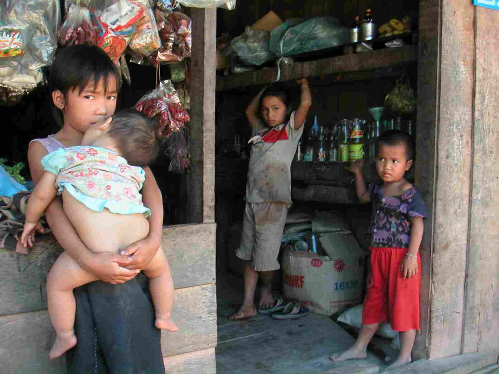 dorpje nabij Vang Vieng- Laos